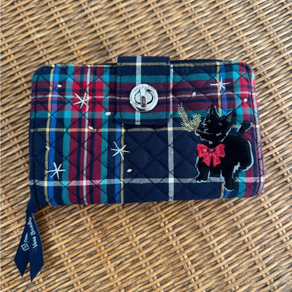 Vera Bradley Plaid Wallet Scottie Dog - Picture 2 of 6